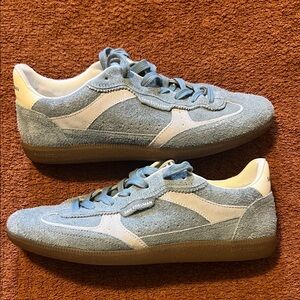 Sam Edelman Blue Suede Casual Sneakers